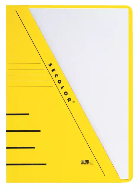 Een Insteekmap Secolor A4 270gr geel koop je bij Van Leeuwen Boeken- en kantoorartikelen
