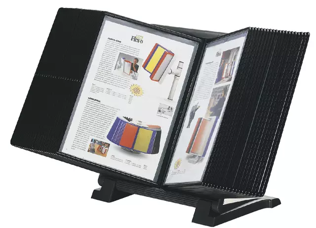 Een Infomanager Flex-O-Frame basis met 10-tassen antraciet/zwart koop je bij Van Leeuwen Boeken- en kantoorartikelen