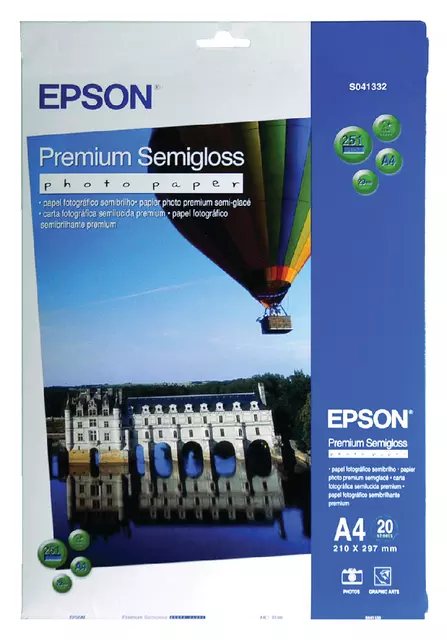 Een Inkjetpapier Epson S041332 A4 mat 251gr 20vel koop je bij Van Leeuwen Boeken- en kantoorartikelen