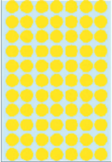 Een Etiket HERMA 2231 rond 13mm geel 2464stuks koop je bij KantoorProfi België BV