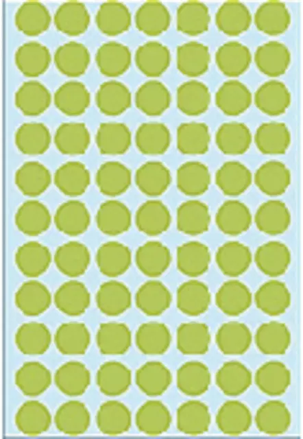 Een Etiket HERMA 2235 rond 13mm groen 2464stuks koop je bij KantoorProfi België BV
