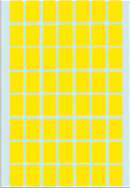 Een Etiket HERMA 2341 12x18mm geel 1792stuks koop je bij KantoorProfi België BV