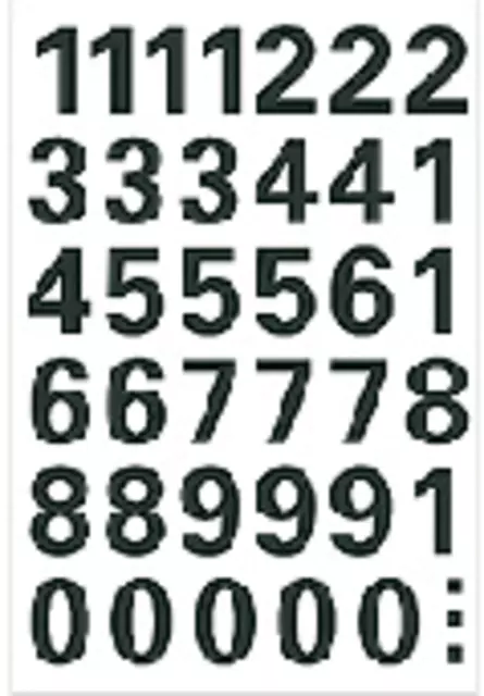 Een Etiket HERMA 4164 15mm getallen 0-9 zwart koop je bij Van Hoye Kantoor BV