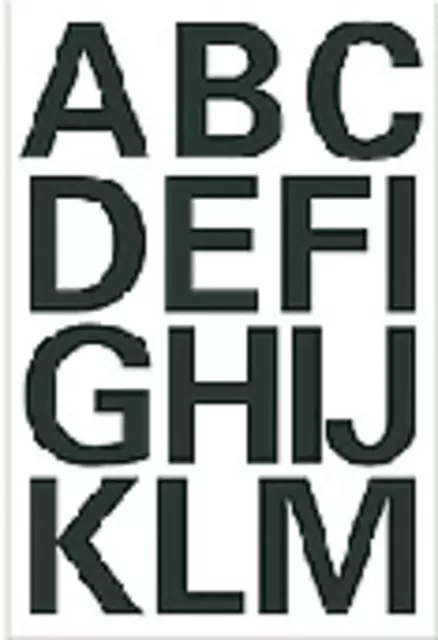 Een Etiket HERMA 4167 25mm letters A-Z zwart koop je bij Van Hoye Kantoor BV