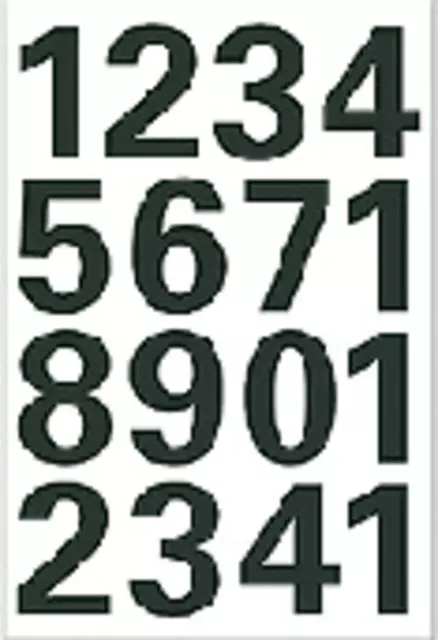Een Etiket HERMA 4168 25mm getallen 0-9 zwart koop je bij Van Hoye Kantoor BV