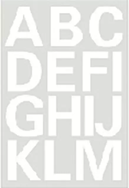 Een Etiket HERMA 4169 25mm letters A-Z wit koop je bij Van Hoye Kantoor BV