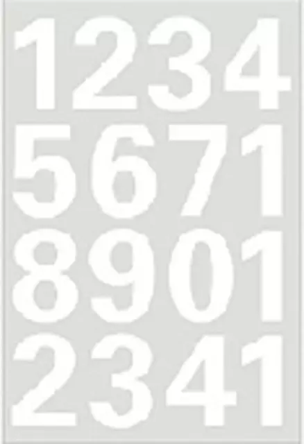Een Etiket HERMA 4170 25mm getallen 0-9 wit koop je bij EconOffice