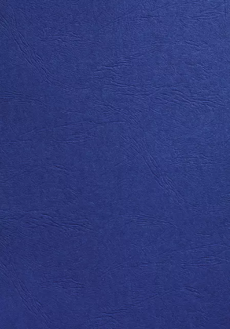Voorblad GBC A4 lederlook koningsblauw 100stuks
