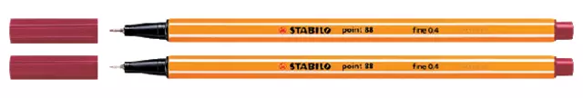 Buy your Fineliner STABILO point 88/50 fijn donkerrood at QuickOffice BV