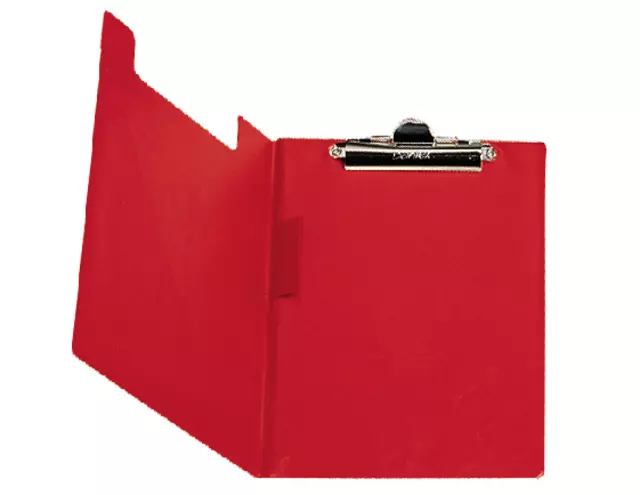 Een Klembordmap Bantex met klem en penlus rood koop je bij Goedkope Kantoorbenodigdheden