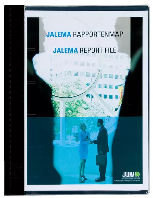 Een Rapportenmap Jalema A4 met snelhechter zwart koop je bij Kantoorvakhandel van der Heijde
