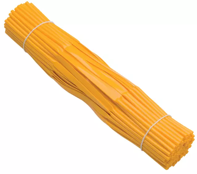 Een Bundelmechaniek JalemaClip slangetjes 215mm geel koop je bij Goedkope Kantoorbenodigdheden