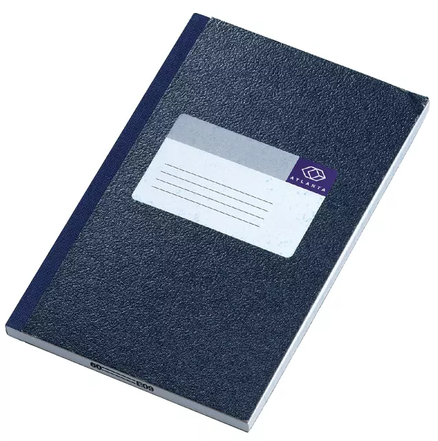 Een Notitieboek Atlanta 165x105mm 128blz blauw koop je bij EconOffice
