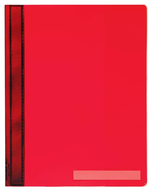 Een Snelhechter Durable A4 PVC extra breed rood koop je bij Van Leeuwen Boeken- en kantoorartikelen