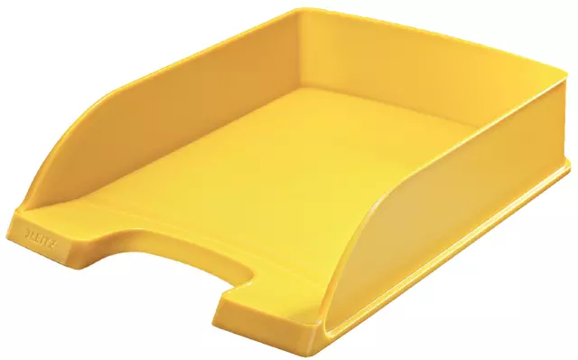 Een Brievenbak Leitz Plus standaard A4 geel koop je bij Goedkope Kantoorbenodigdheden