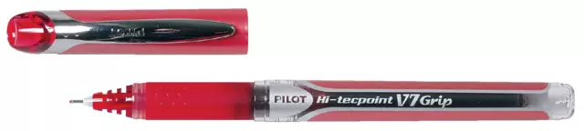 Een Rollerpen PILOT Hi-Tecpoint Grip V7 medium rood koop je bij De Angelot