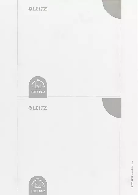 Een Rug-insteekkaart Leitz breed 56x190mm wit koop je bij Van Leeuwen Boeken- en kantoorartikelen