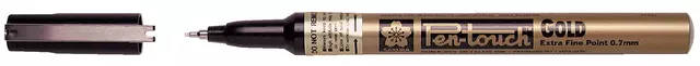 Een Viltstift Sakura pen-touch EF Goud 1-2mm koop je bij Van Leeuwen Boeken- en kantoorartikelen