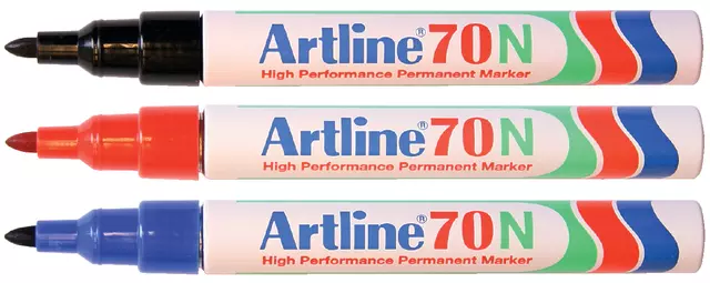 Een Viltstift Artline 70 rond 1.5mm rood koop je bij Kantoorvakhandel van der Heijde