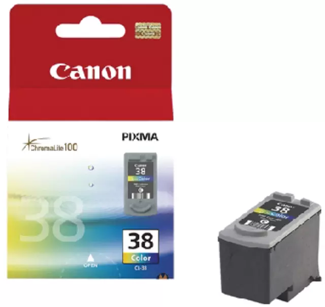 Een Inktcartridge Canon CL-38 kleur koop je bij Kantoorvakhandel van der Heijde