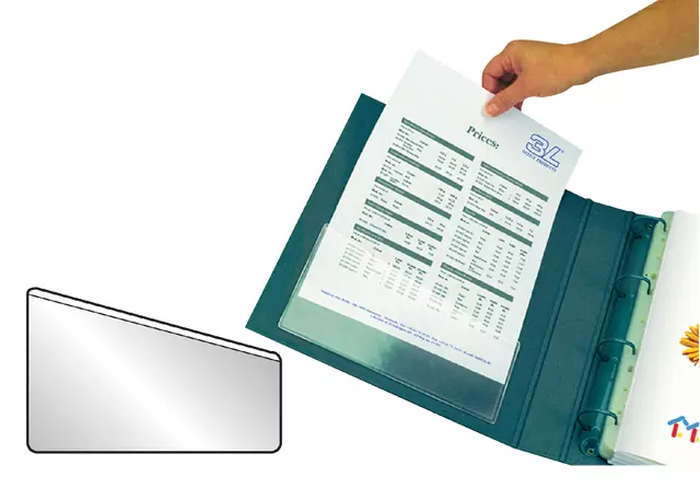 Een Insteektas Tarifold U-map 217x130mm zelfklevend PP transparant koop je bij EconOffice
