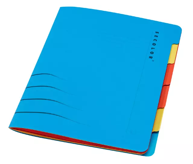 Een Sorteermap Secolor sixtab 6 tabbladen 270gr blauw koop je bij EconOffice