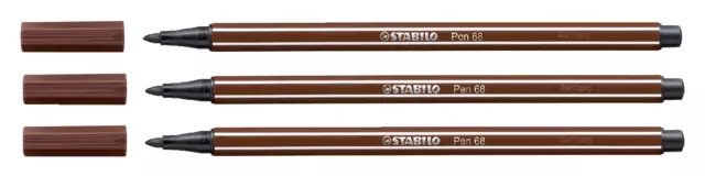 Een Viltstift STABILO Pen 68/45 medium bruin koop je bij KantoorProfi België BV