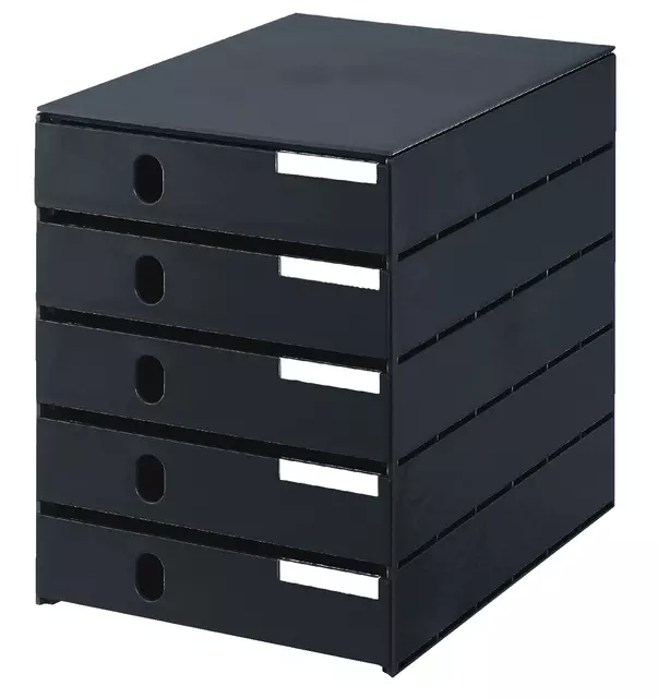 Een Ladenbox Styroval 5 laden zwart gesloten koop je bij L&N Partners voor Partners B.V.