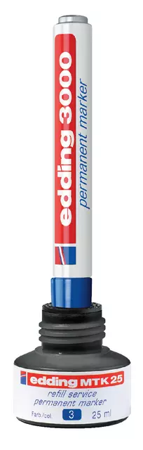 Een Viltstift edding 3000 rond 1.5-3mm blauw koop je bij Kantoorvakhandel van der Heijde