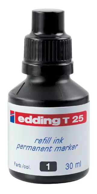 Een Viltstiftinkt edding T25 zwart koop je bij Unimark Office B.V.