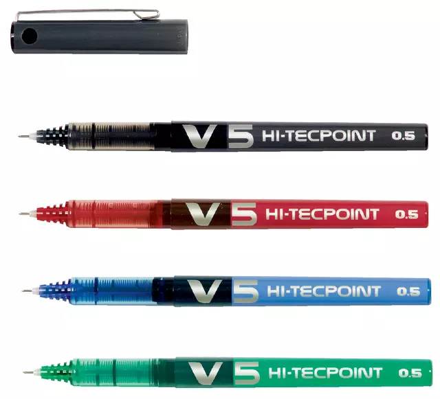 Een Rollerpen PILOT Hi-Tecpoint V5 fijn rood koop je bij EconOffice