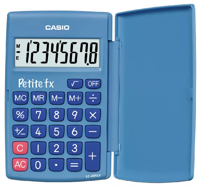 Een Rekenmachine Casio basisschool blauw koop je bij Totaal Kantoor Goeree