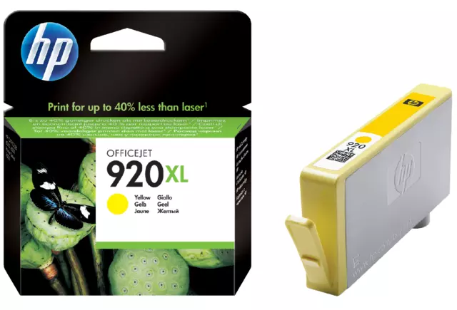 Een Cartouche d’encre HP CD974AE 920XL jaune koop je bij QuickOffice BV