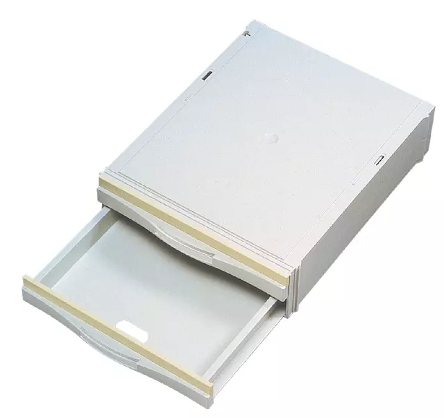 Een Stapelcassette Pas A6851-201 2laden lichtgrijs koop je bij Totaal Kantoor Goeree
