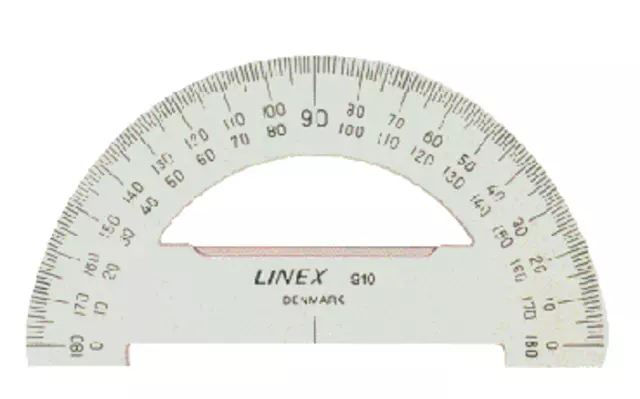 Een Gradenboog Linex 910 diameter 10cm 180graden transparant koop je bij Van Leeuwen Boeken- en kantoorartikelen