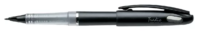 Een Fineliner Pentel TRJ50 Tradio met vulpenachtige punt fijn zwart koop je bij Van Hoye Kantoor BV
