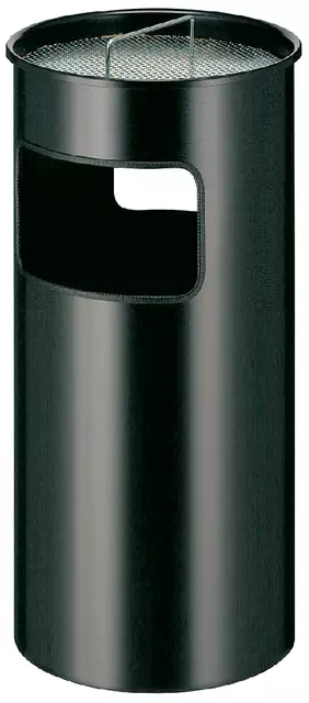 Een As-papierbak 50ltr zwart koop je bij MV Kantoortechniek B.V.