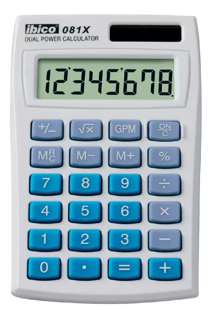 Een Rekenmachine Ibico 081X koop je bij EconOffice