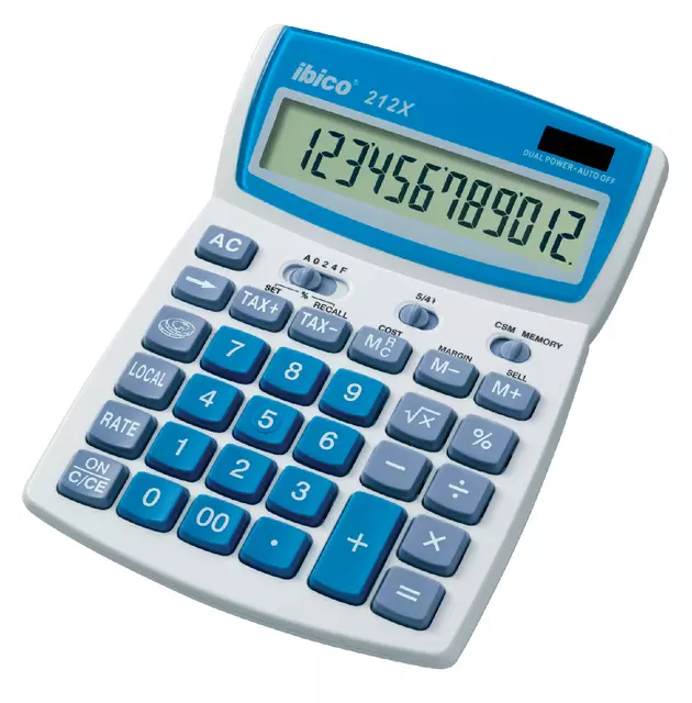 Een Rekenmachine Ibico 212X koop je bij EconOffice