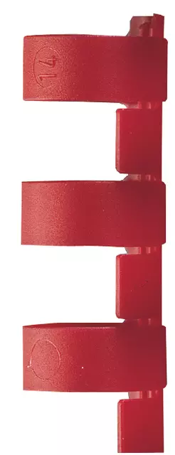 Een Bindrug GBC 10mm 21rings A4 rood 100stuks koop je bij KantoorProfi België BV