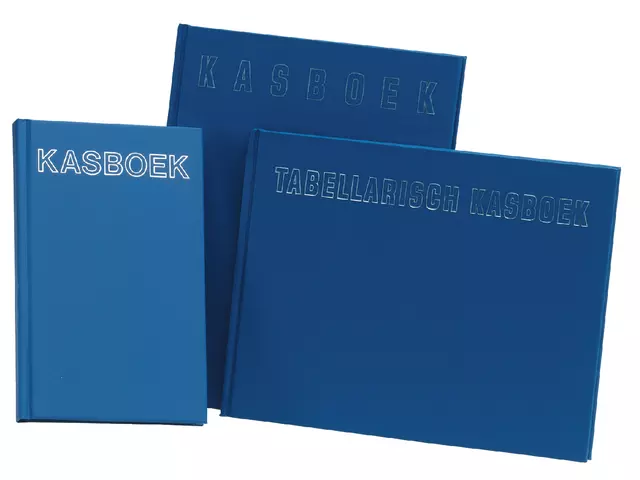 Een Kasboek 165x210mm 96blz 2 kolommen blauw koop je bij EconOffice