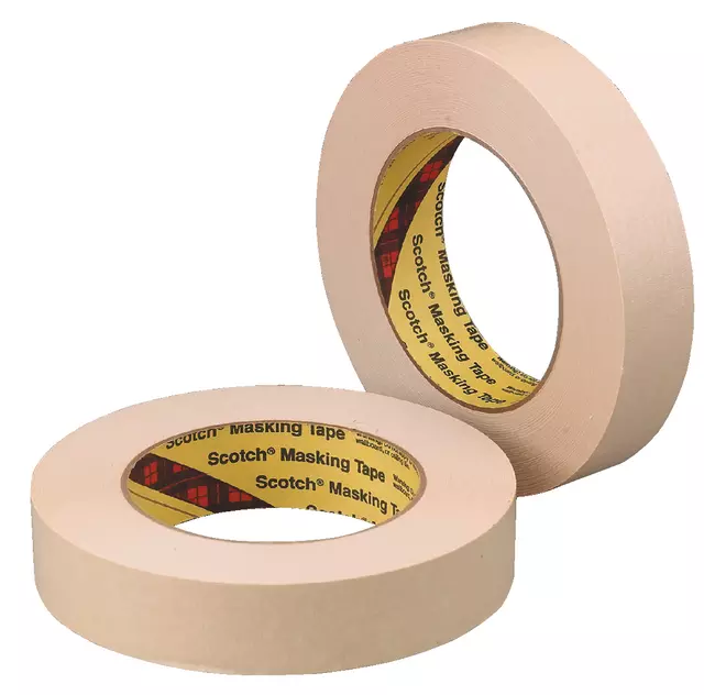 Een Afplaktape Scotch 202 18mmx50m crêpe beige koop je bij Klik Office BV