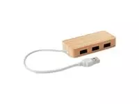 USB hub bamboe 3 poorten