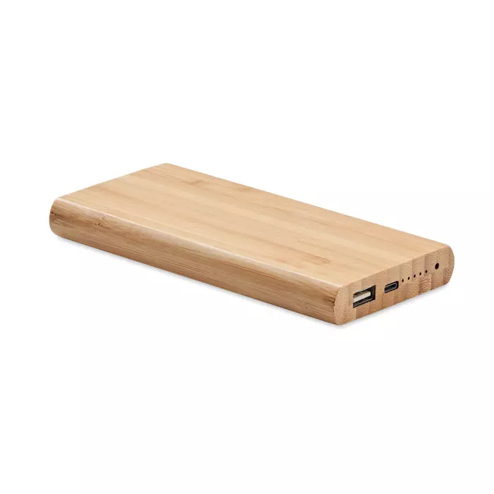 Bamboe powerbank 6000 mAh