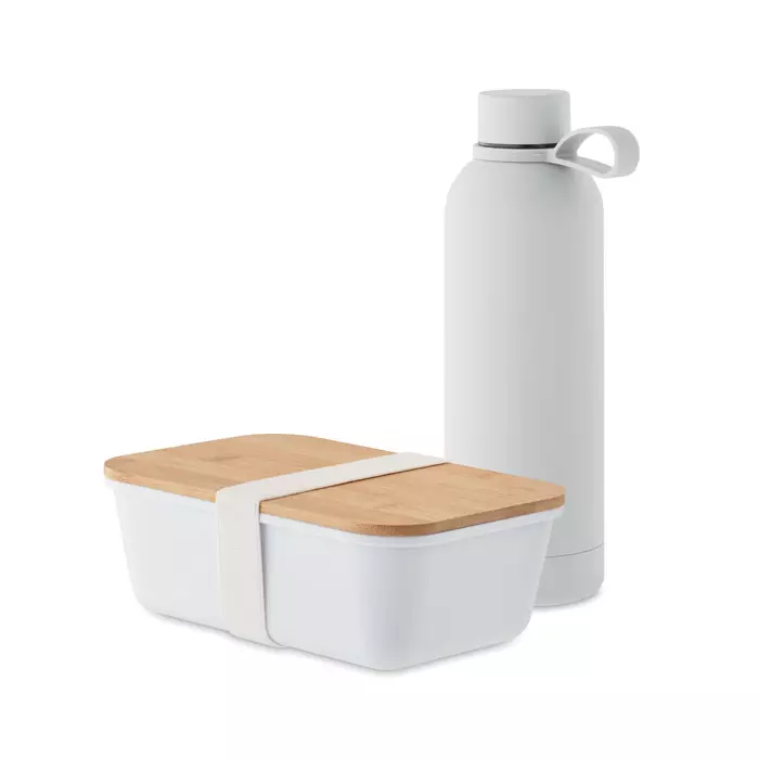 Cadeauset lunchbox en fles