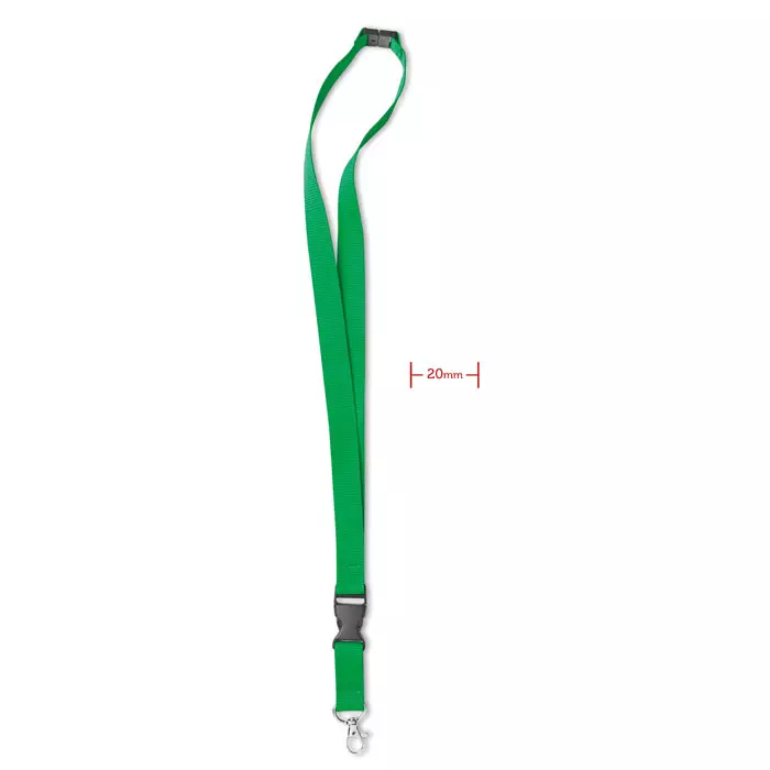 Lanyard, metalen haak. 20 mm