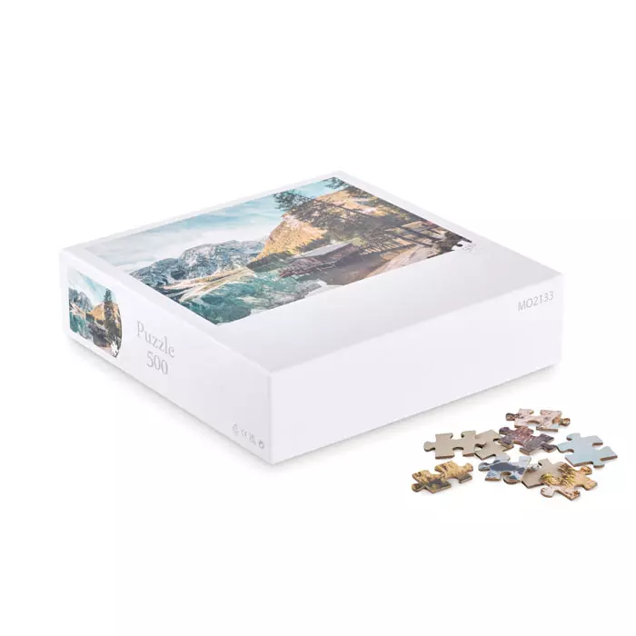 Puzzel van 500 stukjes in doos