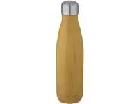 Cove 500 ml vacuüm geïsoleerde roestvrijstalen fles met houtprint