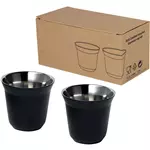 Duo 80 ml RCS gecertificeerde roestvrijstalen espressokopjesset 