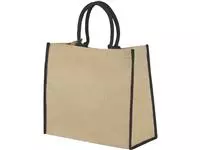 Harry jute draagtas met gekleurde accenten 25L